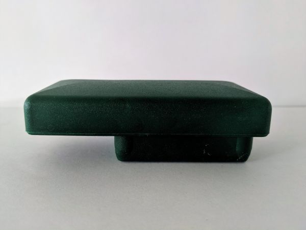 PVC-Pfostenkappe grün mit Überstand